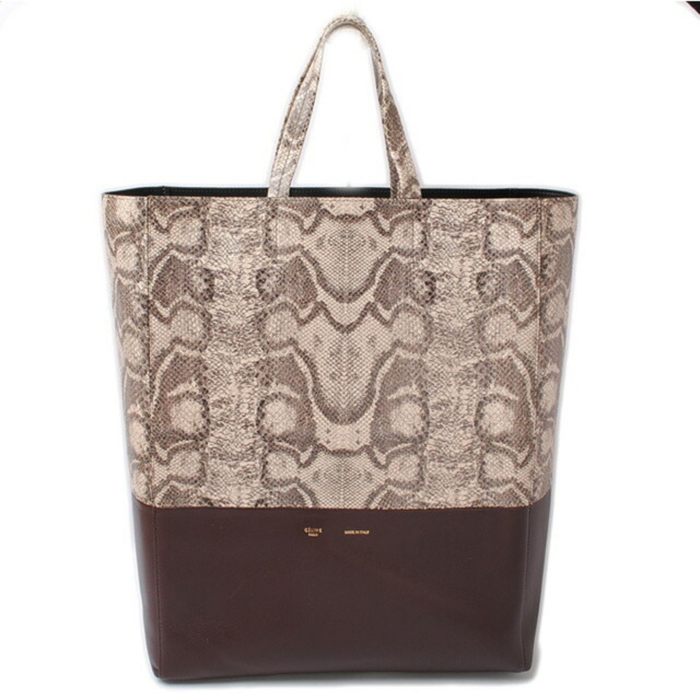 Celine Bag Tote Pattern Python Brown - image 2